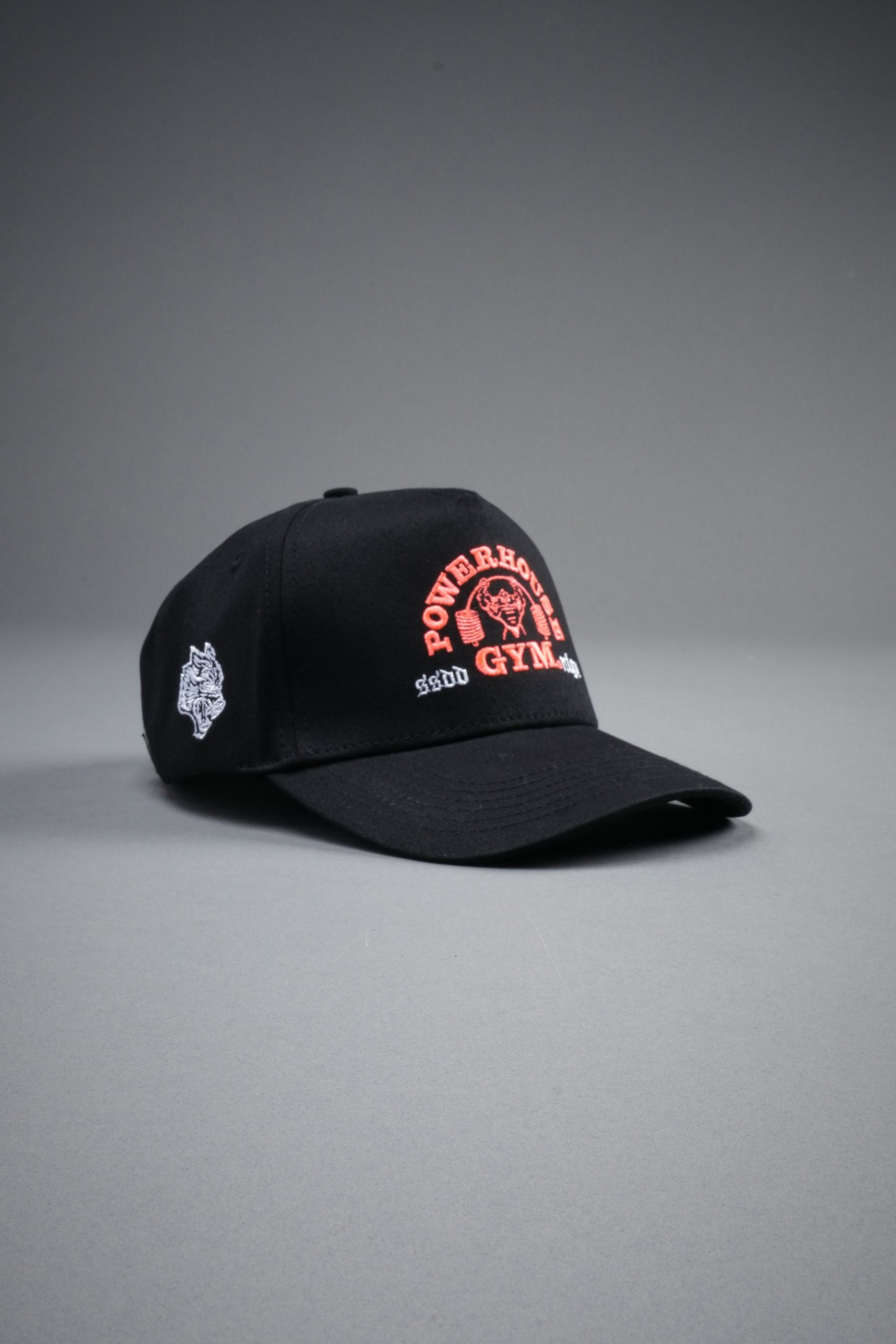 Powerhouse Wolves 5 Panel Hat in Black - Image 11