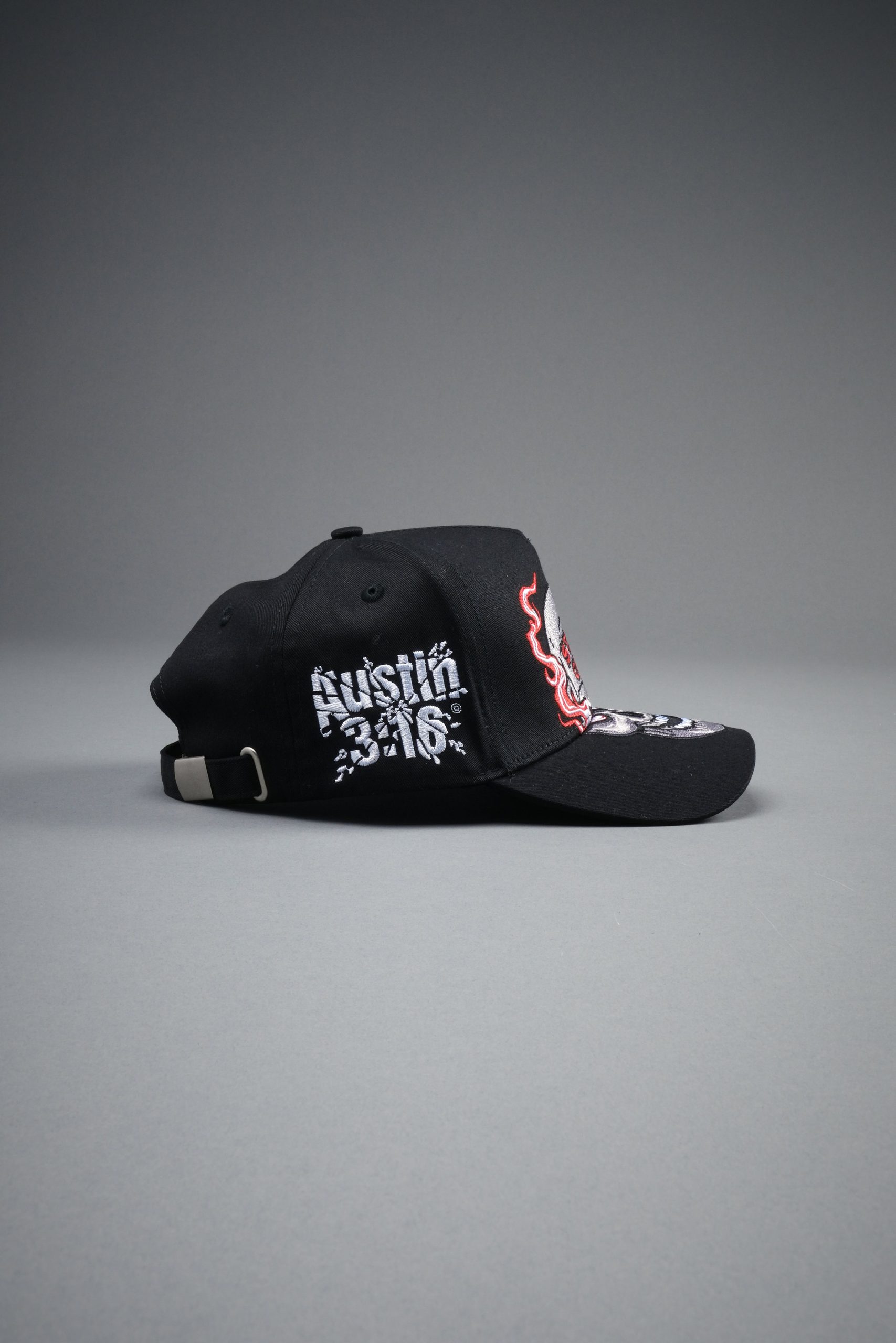 Stone Cold Big Skull 5 Panel Hat in Black - Image 5