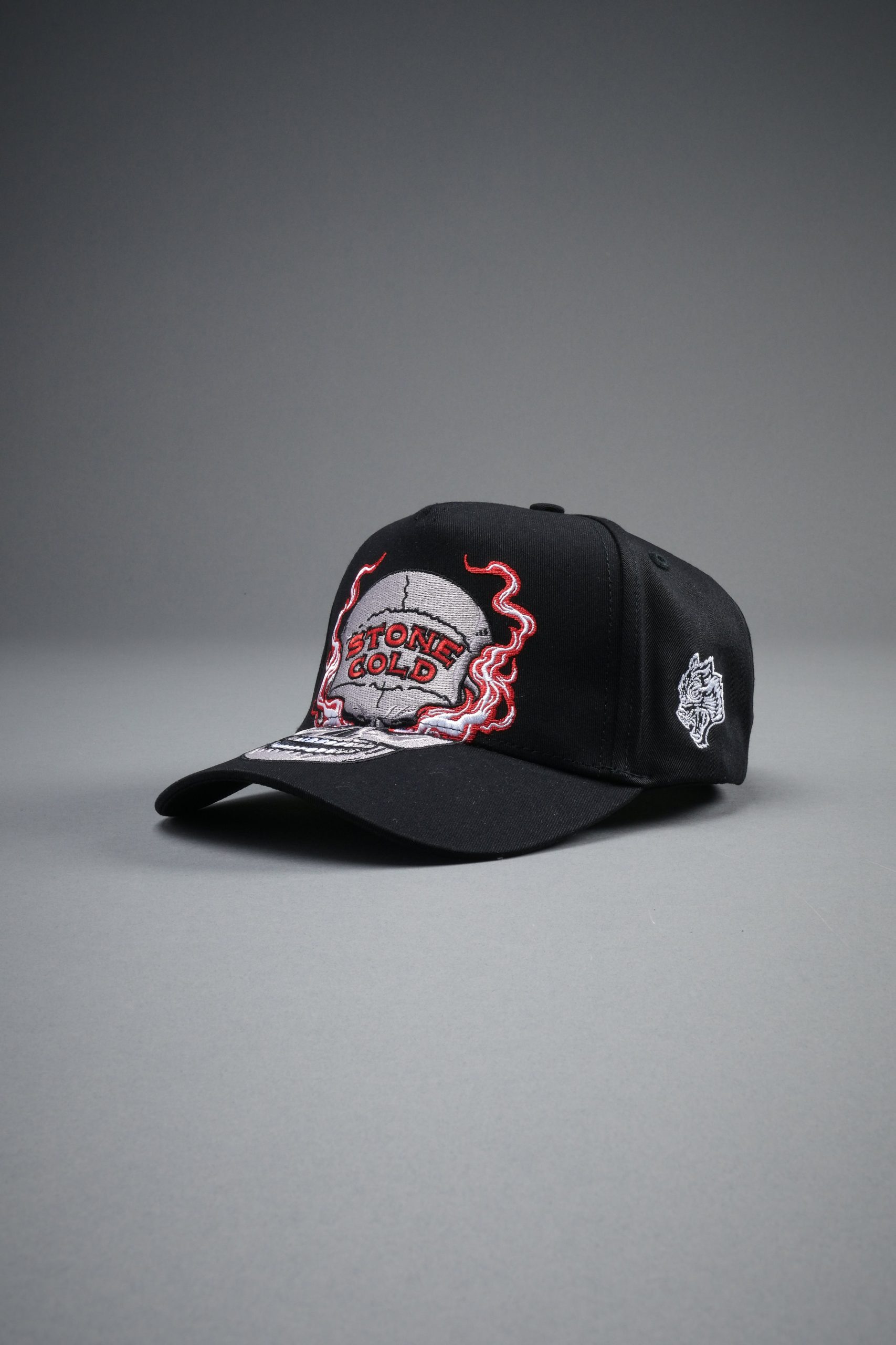 Stone Cold Big Skull 5 Panel Hat in Black - Image 8