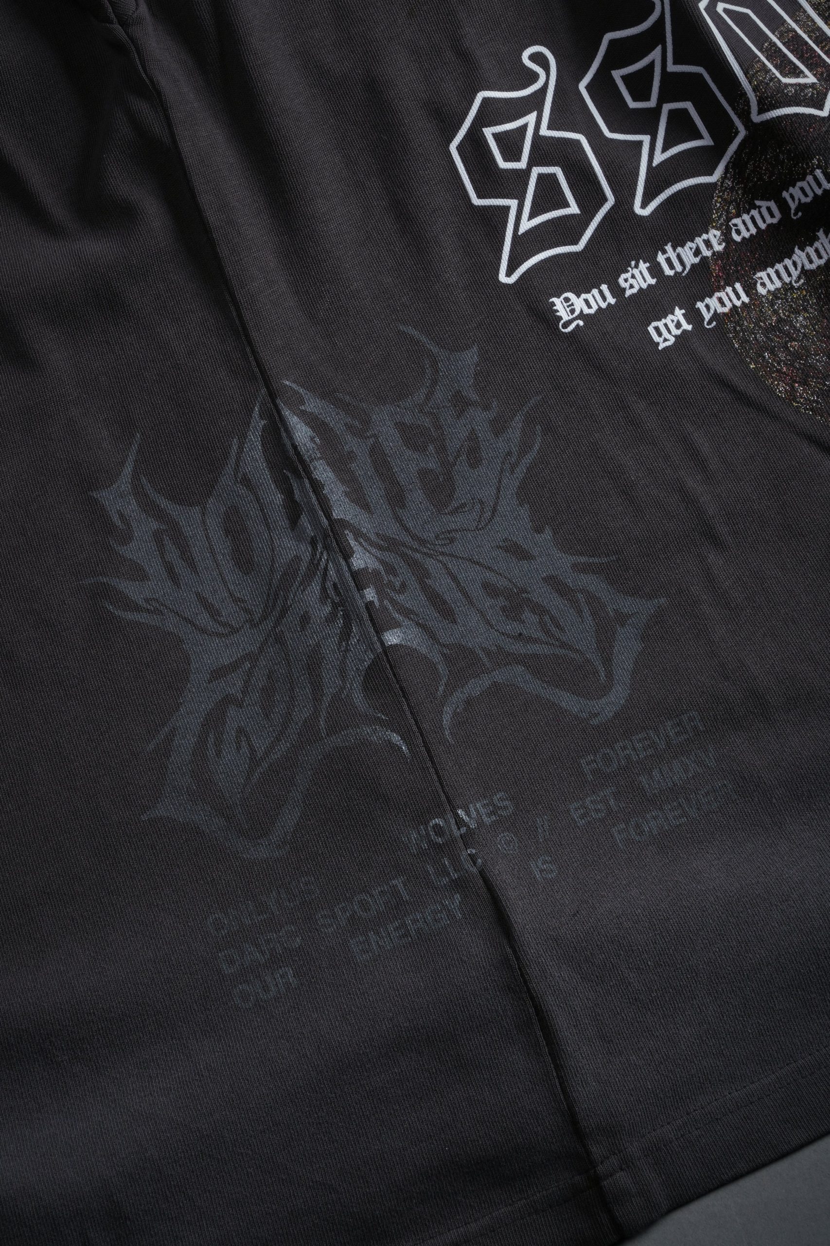 Raise Hell Premium Oversized Tee in Wolf Gray Drift Wash - Image 9