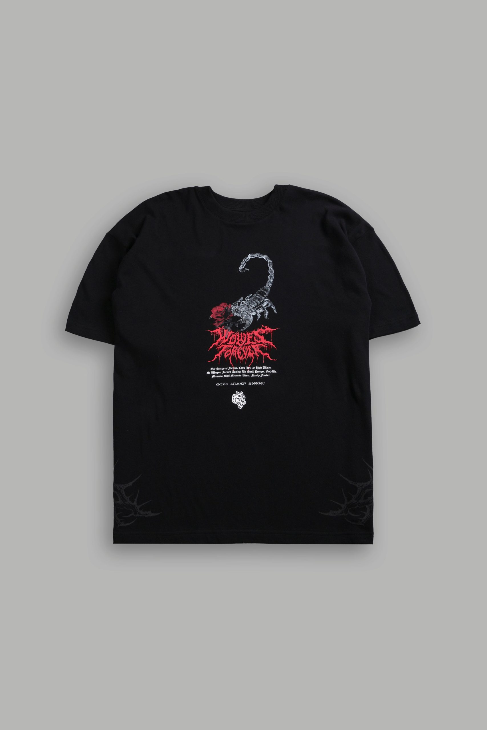 Scorpion Thorns Premium Oversized Tee in Black - Image 3