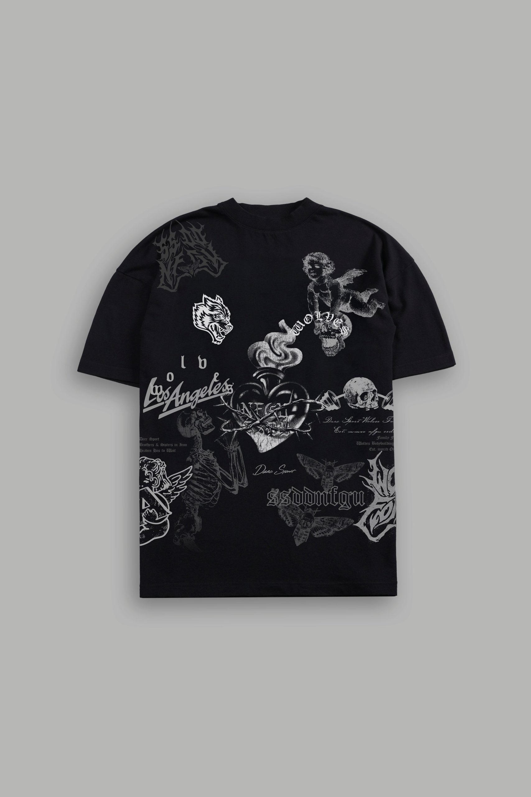 Homage to LA Premium Oversized Tee in Black