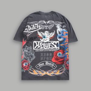 Kulture Klash V2 Premium Oversized Tee in Wolf Gray