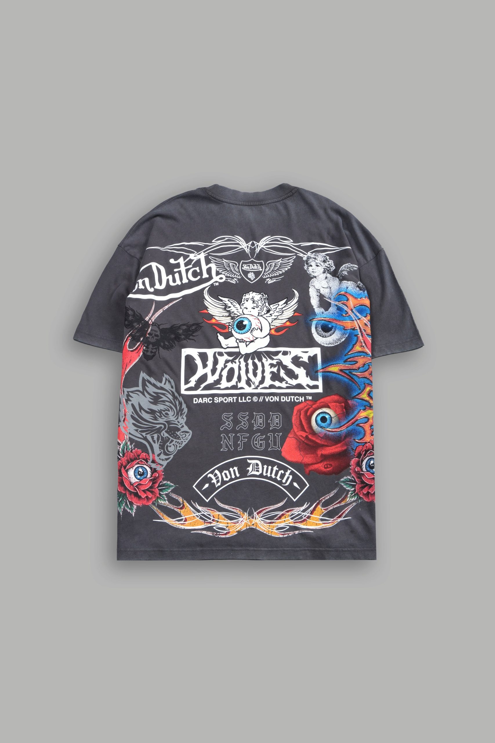 Kulture Klash V2 Premium Oversized Tee in Wolf Gray