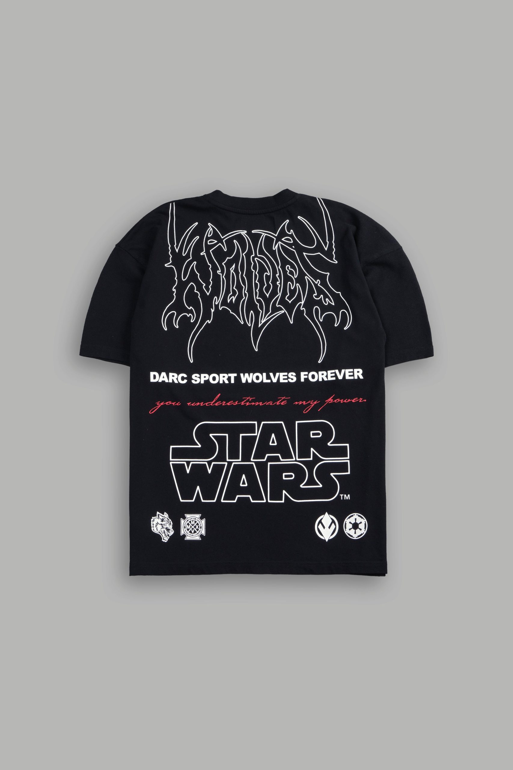 You Underestimate My Power Premium Oversized Tee in Black