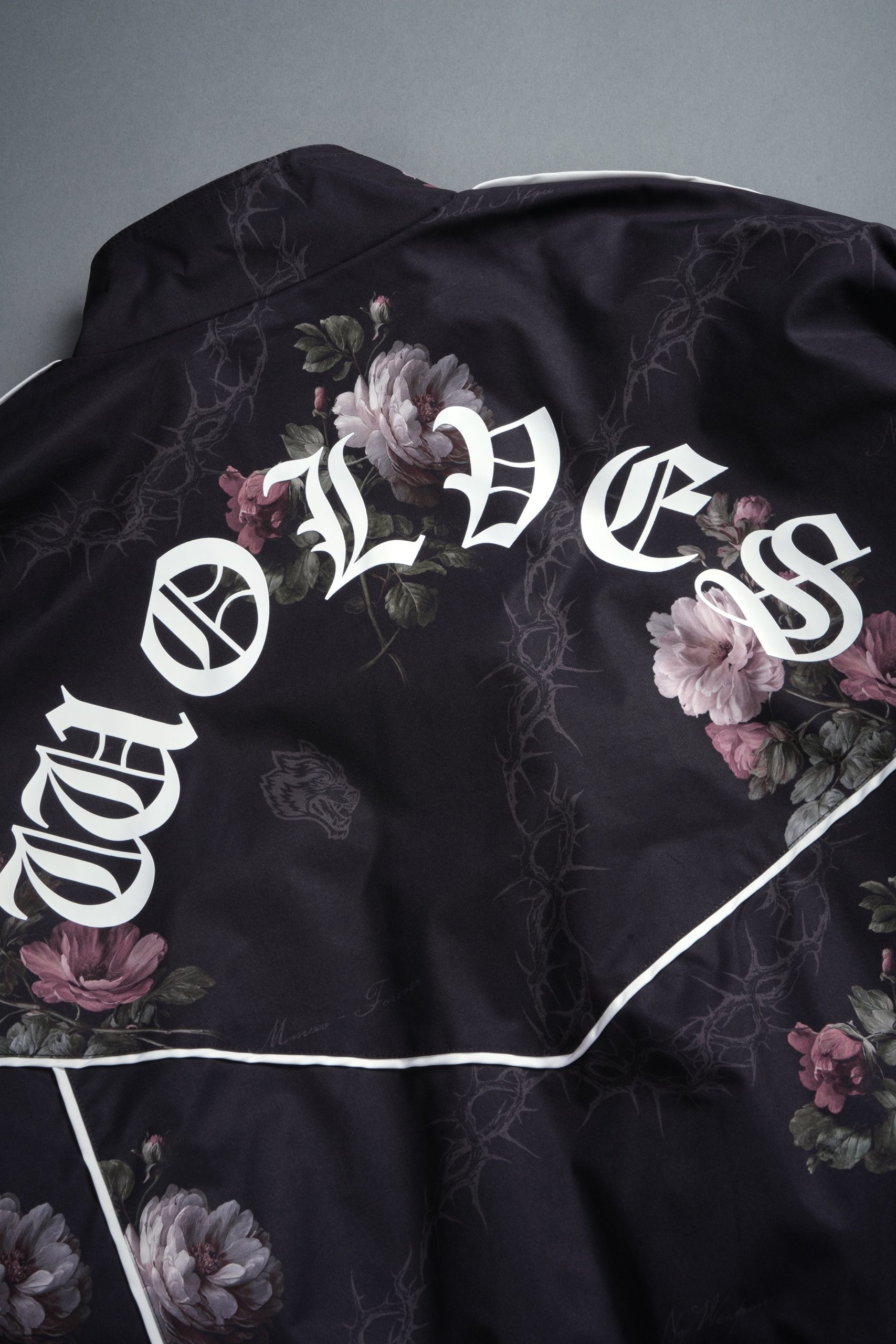 Wolf Chopper Quinn Track Jacket in Black Rose Thorn - Image 11
