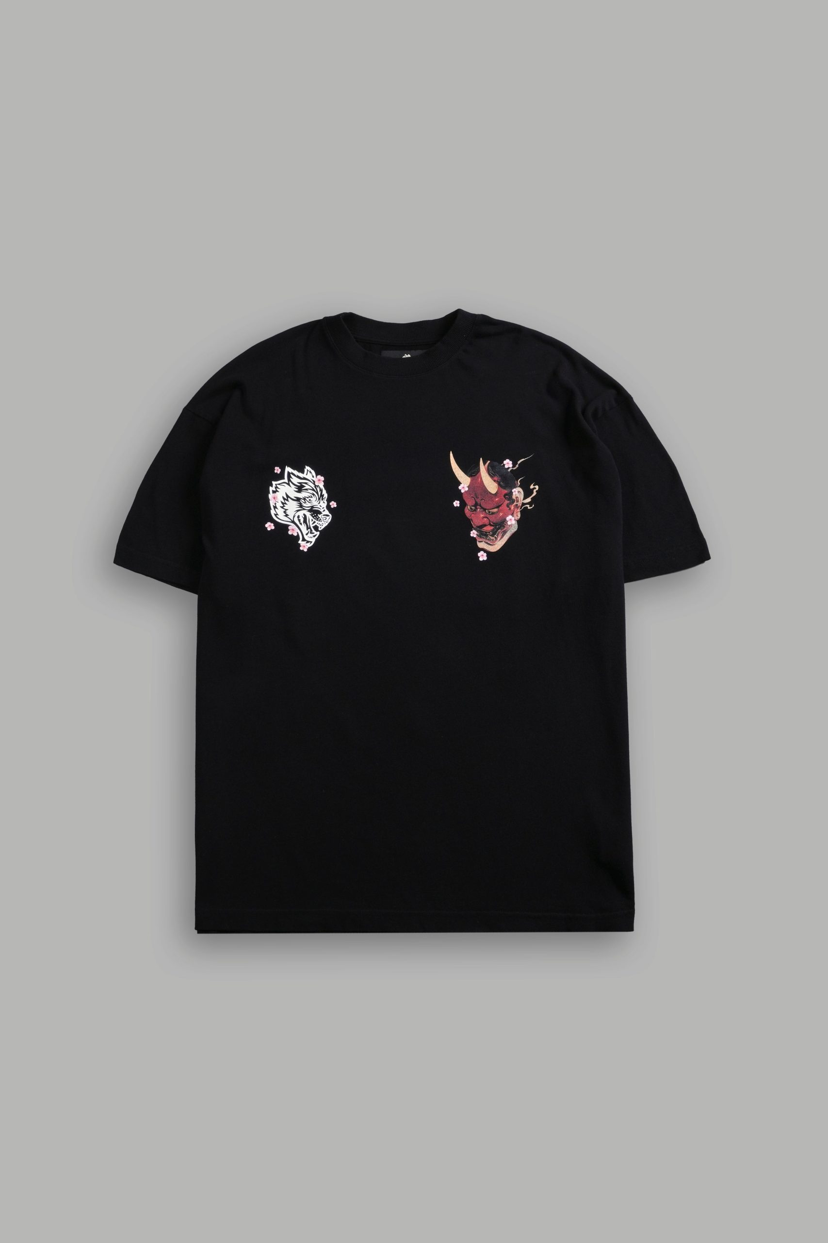 Oni Code Blossom Premium Oversized Tee in Black - Image 3