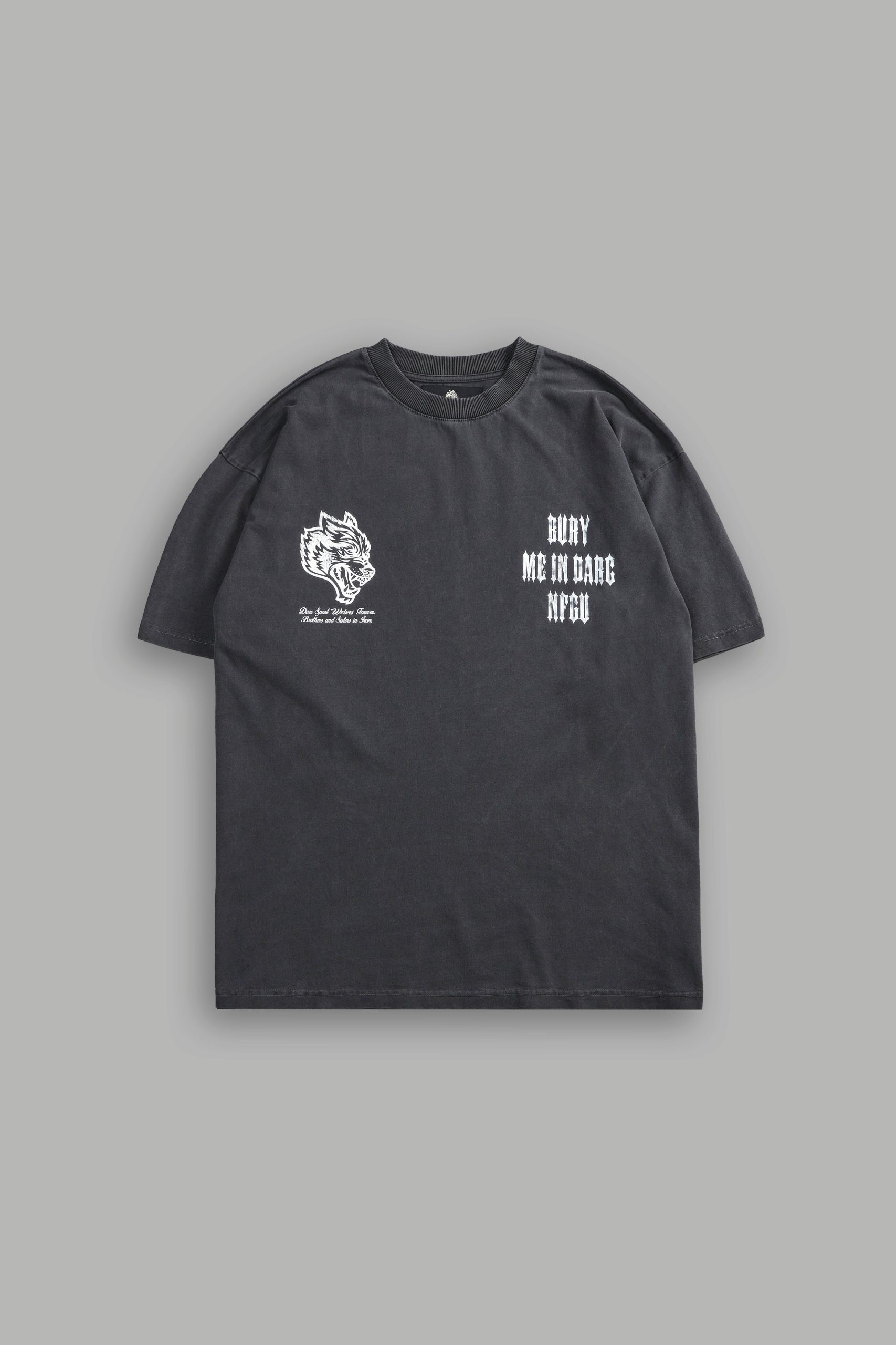 Bury Me In Darc Grunge Tee in Wolf Gray - Image 3