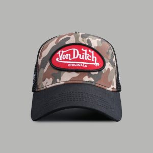 DSVD Collab Trucker Hat in Black Camo/Olive