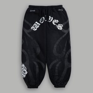 Chopper Inferno Lounger Sweat Pants in Black Sun Fade
