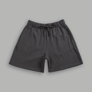 Stud Wolf Post Lounge Sweat Shorts in Wolf Gray