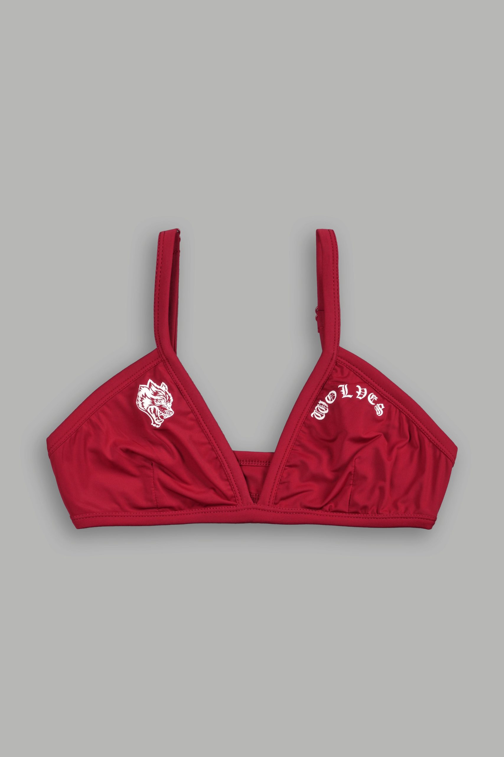 Wolf Chopper Eva Silky Triangle Bralette in Deep Raspberry - Image 6