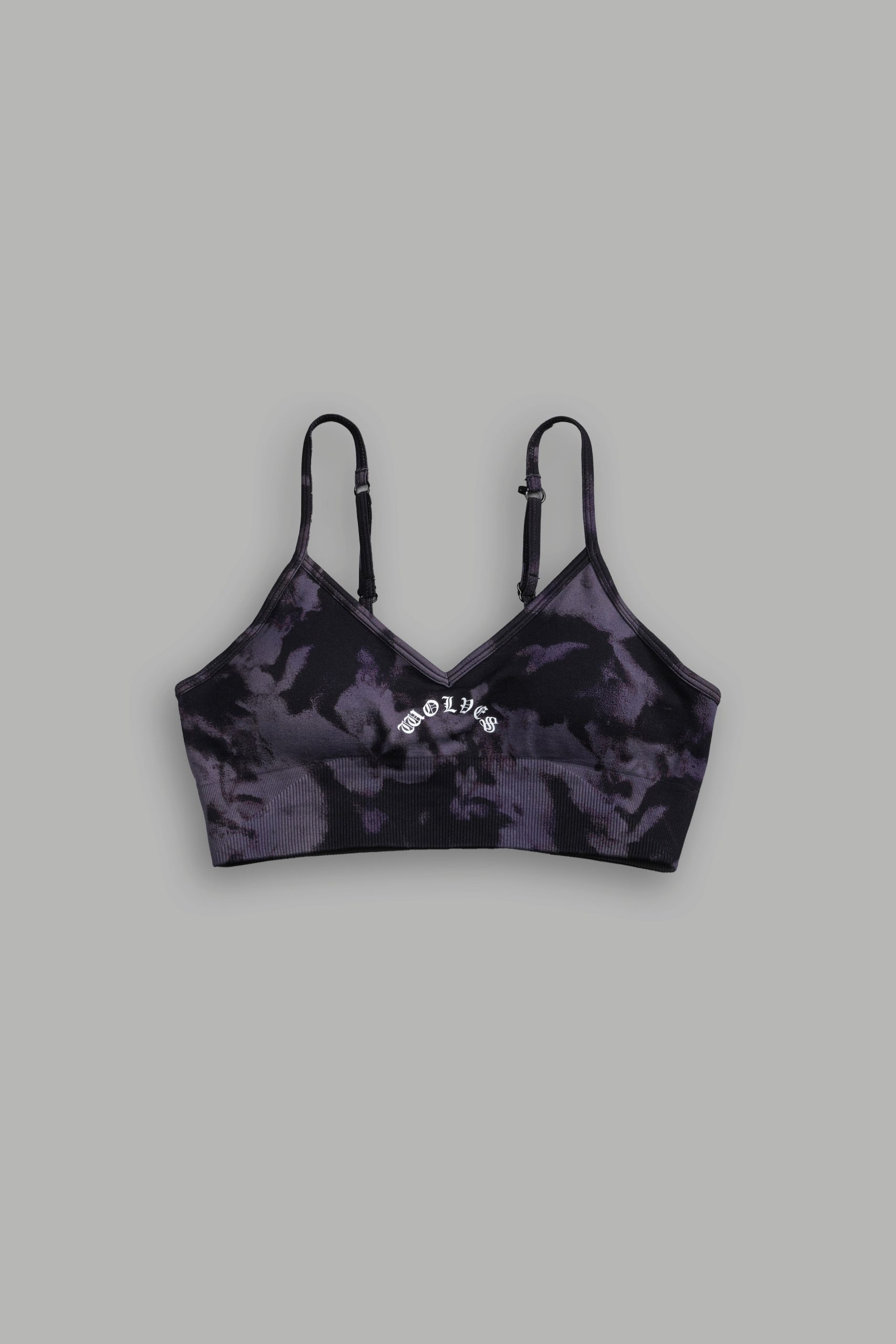 Chopper Everson Seamless Sports Bra in Big Purple Night Marble - Image 3