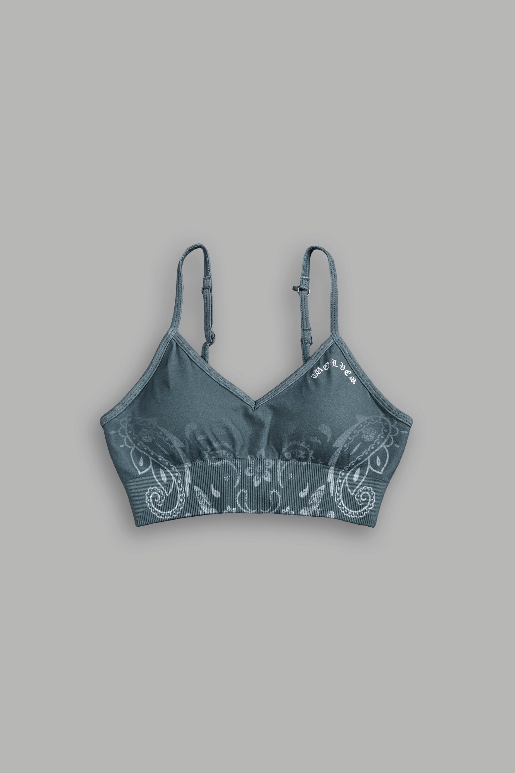 Faded Paisley Maya Soft Seamless Bra in Greek Stone - Image 7