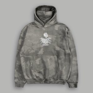 Drip Hesh WLVS FRVR Unisex Pierce Hoodie in Lush Vintage Woodland Camo
