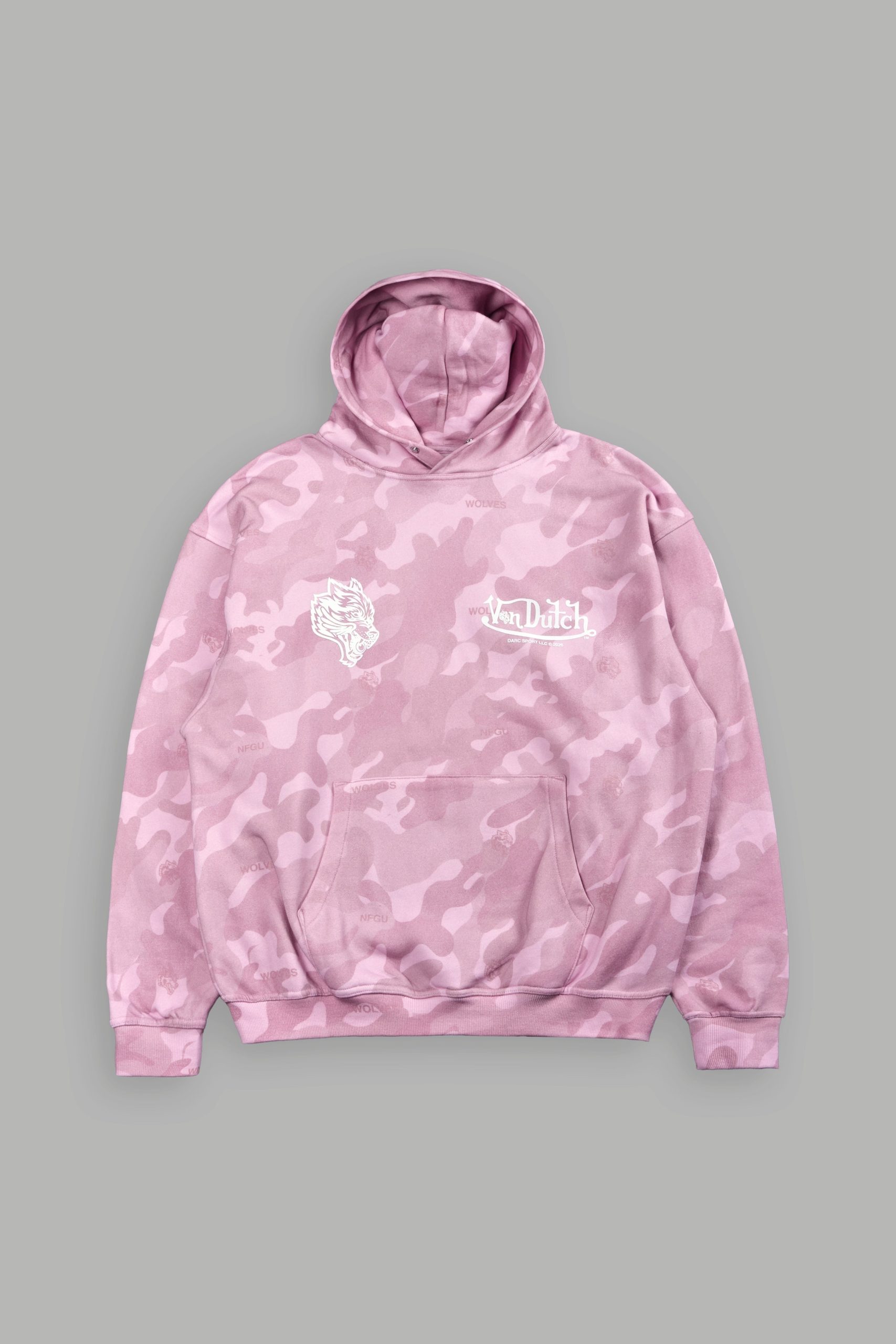 Von Wild Pierce Hoodie in Dsvd Bubblegum Camo - Image 3