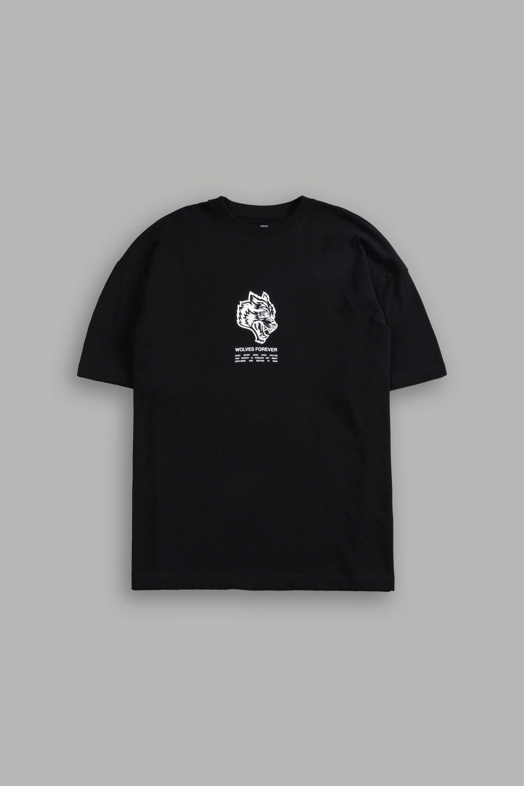 Wolves Have Your Back Premium Oversized Tee in Black - Image 3