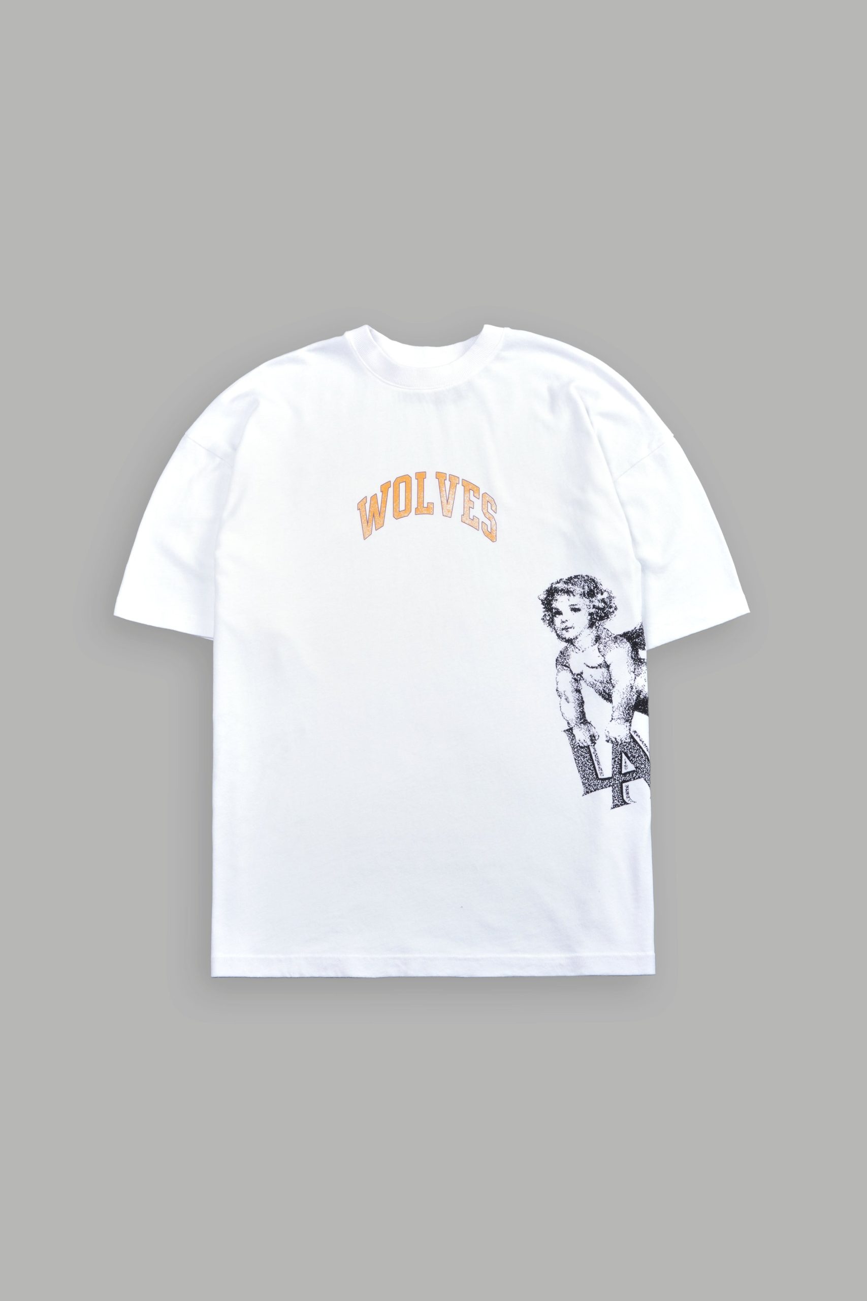 LA Has Your Back Premium Oversized Tee in White - Image 3