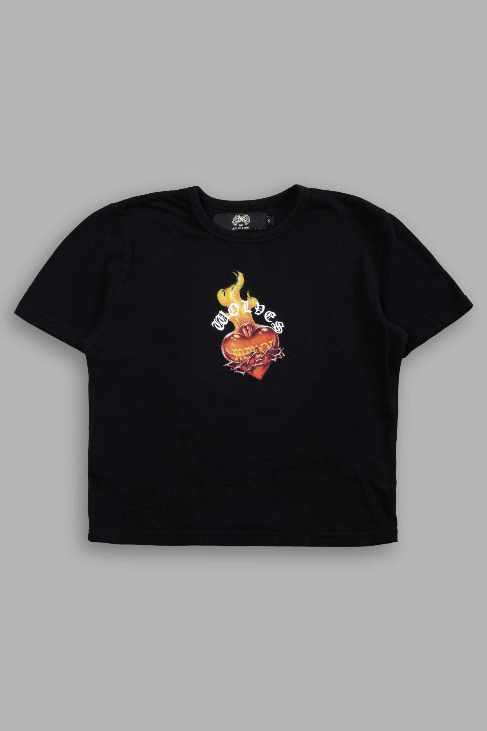 Wolf Heart of Thorns Timeless Tee in Black