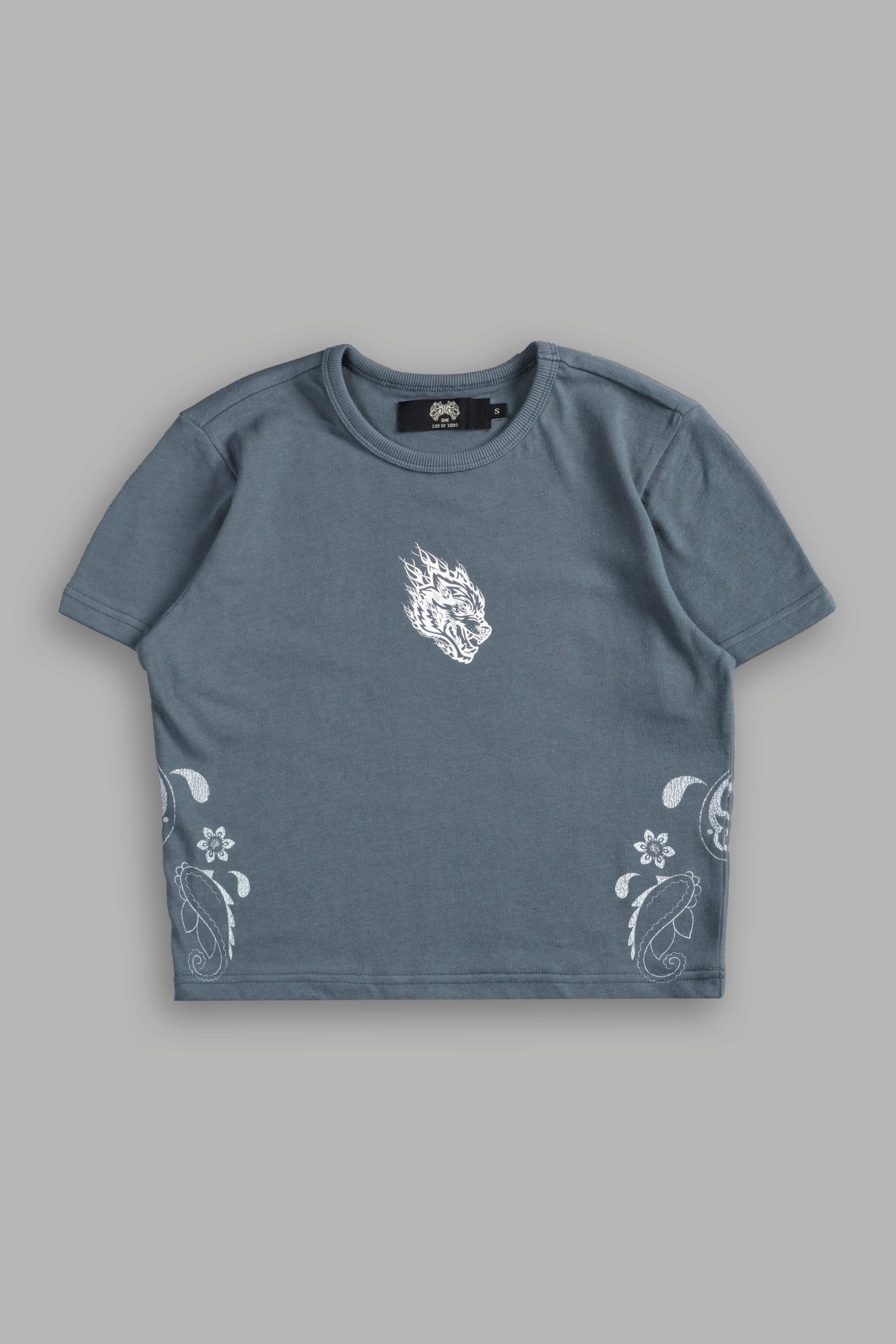 Faded Paisley Timeless Tee in Greek Stone - Image 5