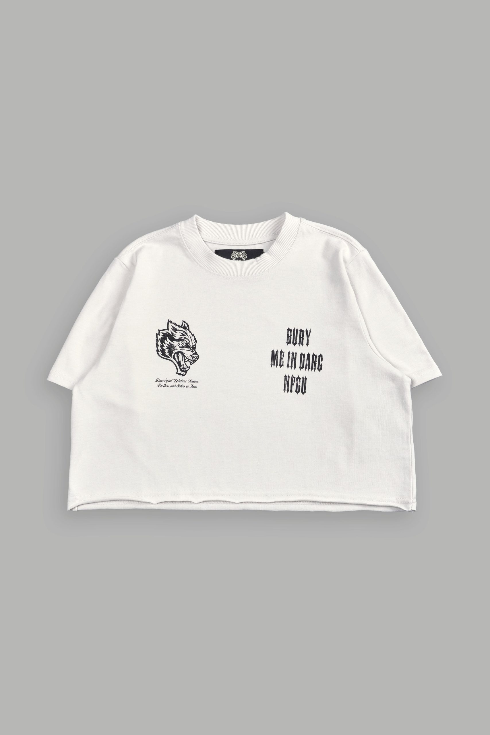Bury Me In Darc NFGU Premium (Cropped) Tee in Stone - Image 3