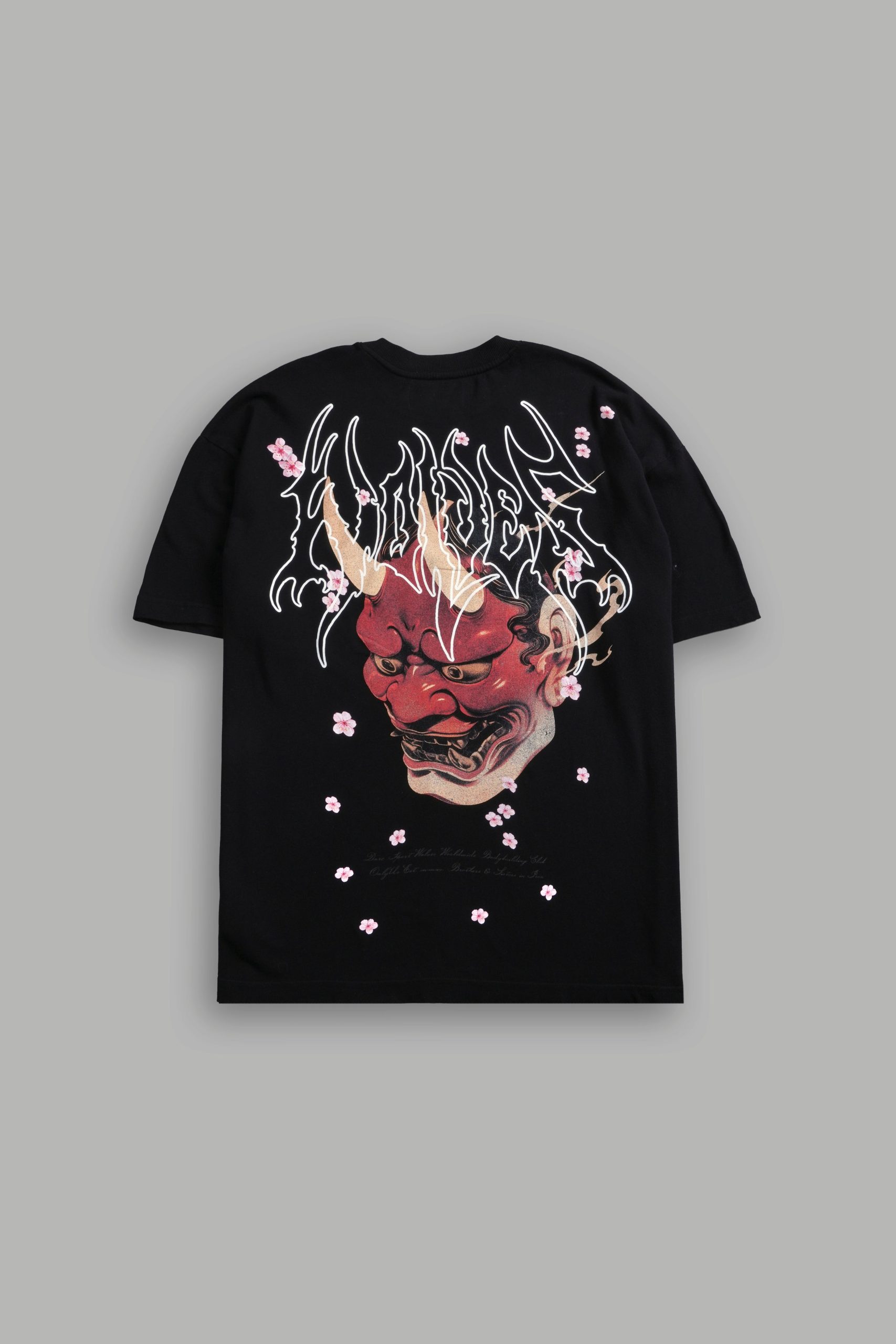 Oni Code Blossom Premium Oversized Tee in Black