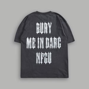 Bury Me In Darc Grunge Tee in Wolf Gray