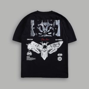 Maul And The Moth Grunge Tee in Black