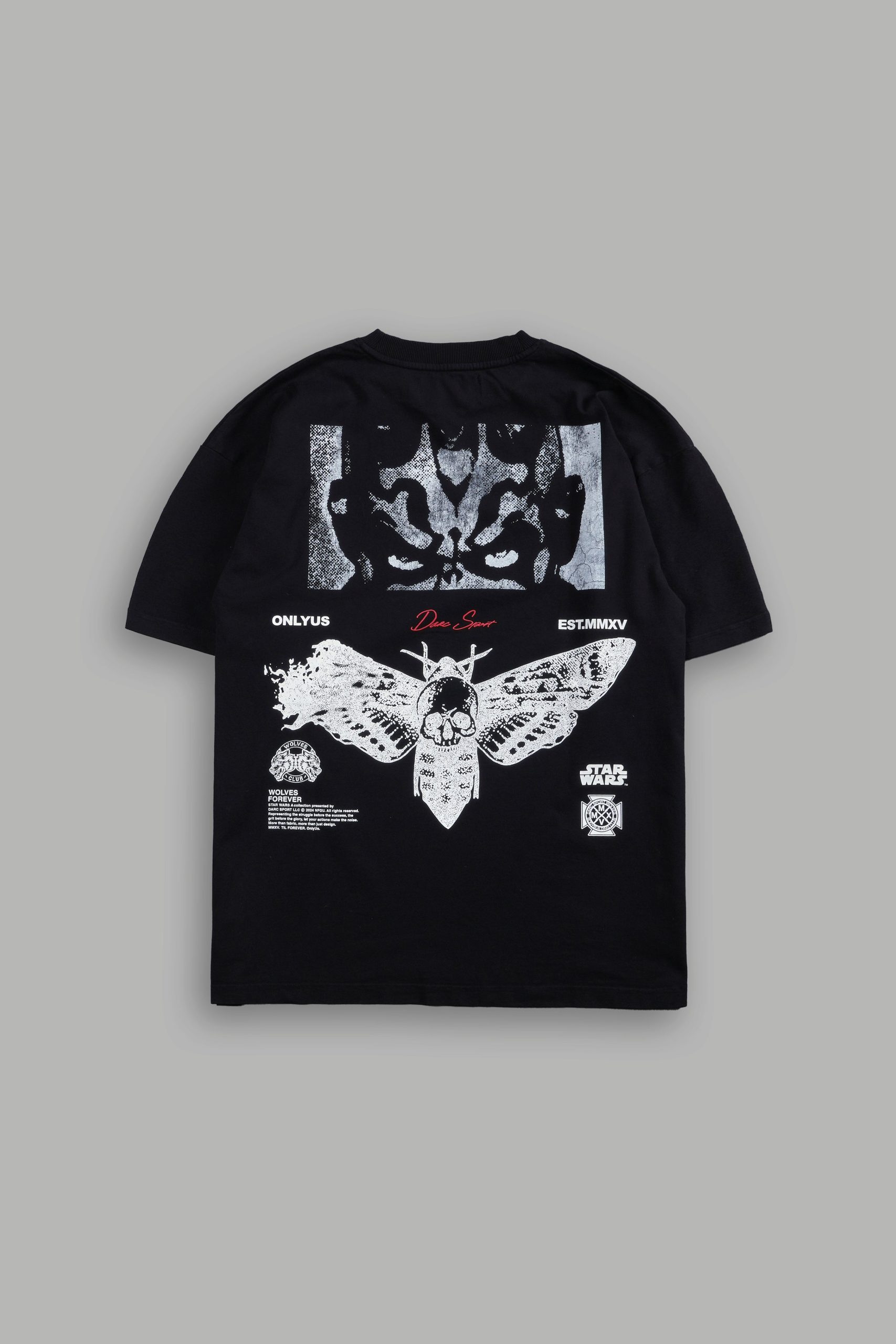 Maul And The Moth Grunge Tee in Black
