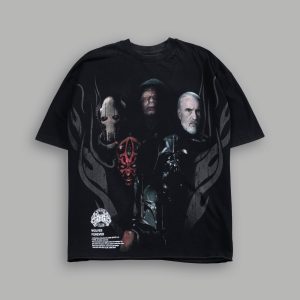 Dark Order Distressed Grunge Mid Length Raw Hem Tee V2 in Black