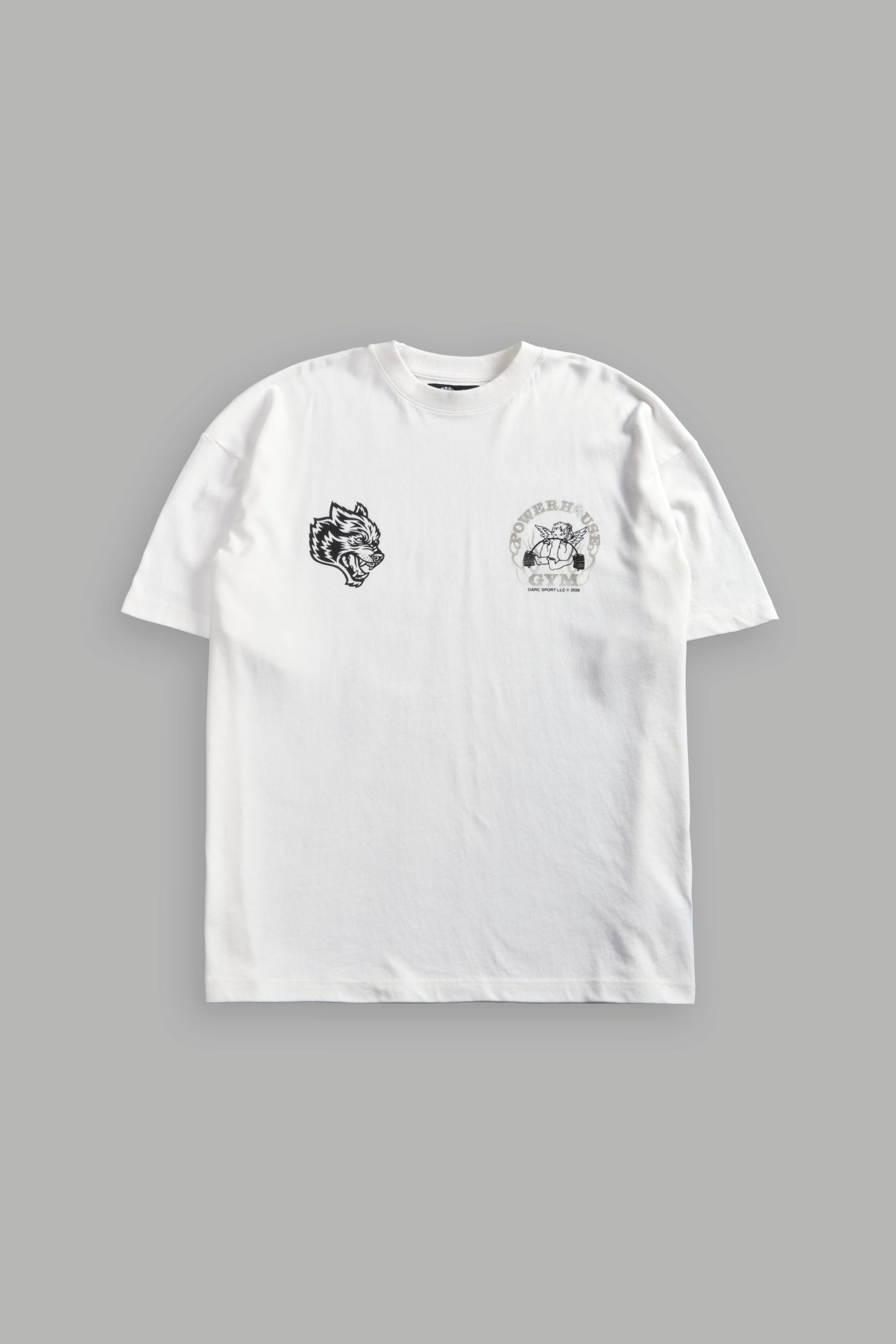 Powerhouse of the Cherub Unisex Premium Oversized Tee in Cream - Image 3