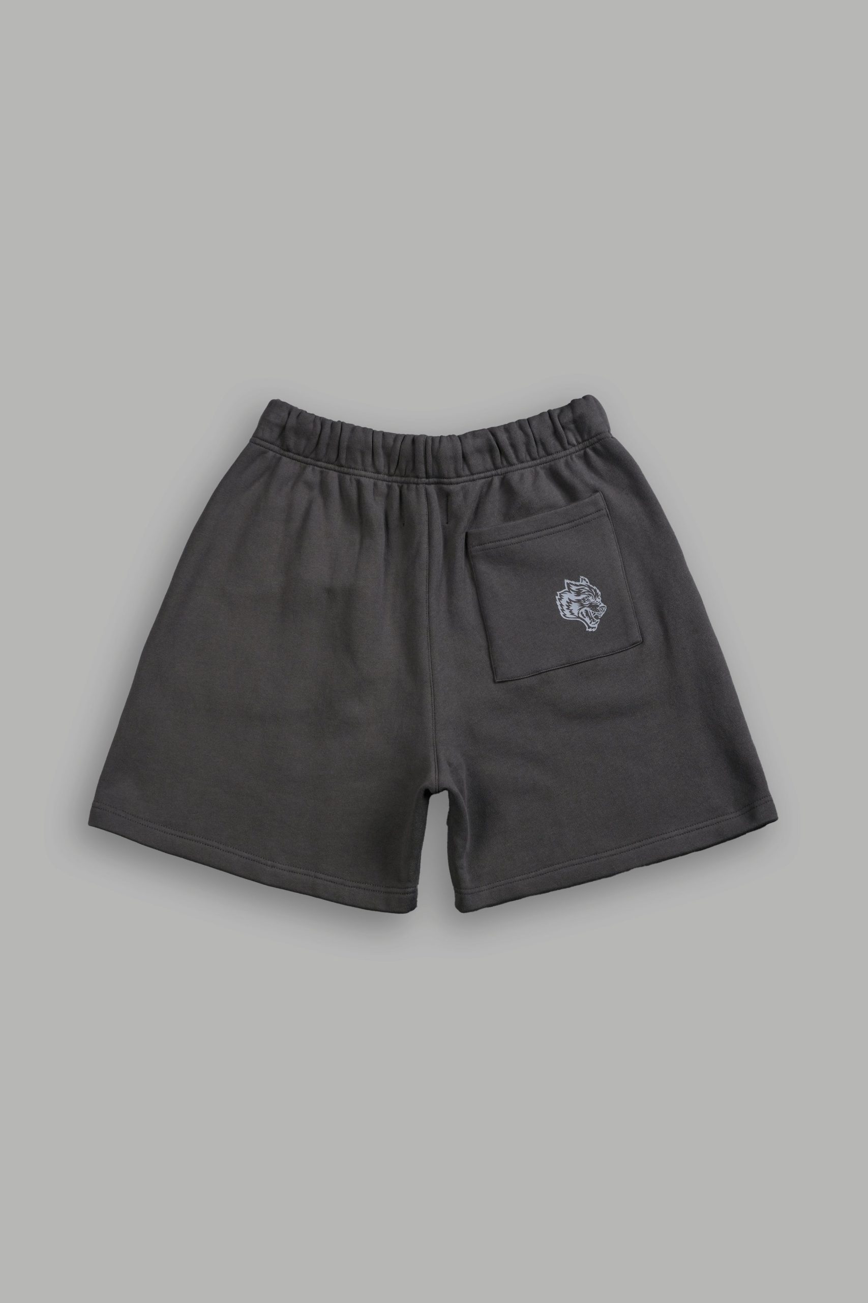 Stud Wolf Post Lounge Sweat Shorts in Wolf Gray - Image 3