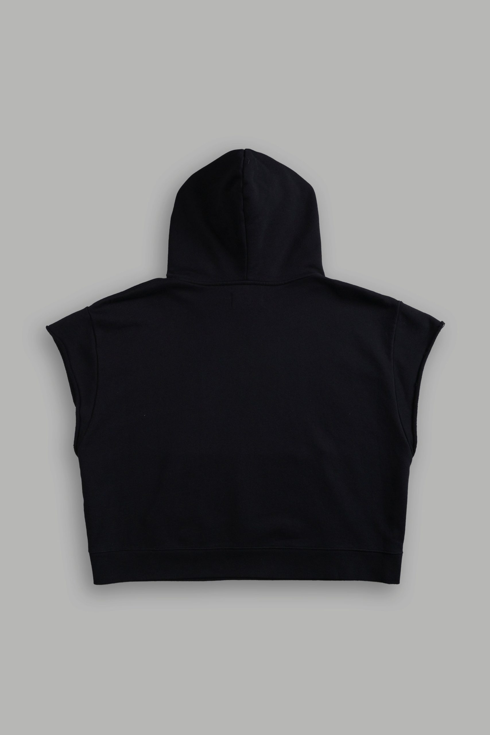Iron Pack Grunge Gage Cap Sleeve Hoodie in Black - Image 3