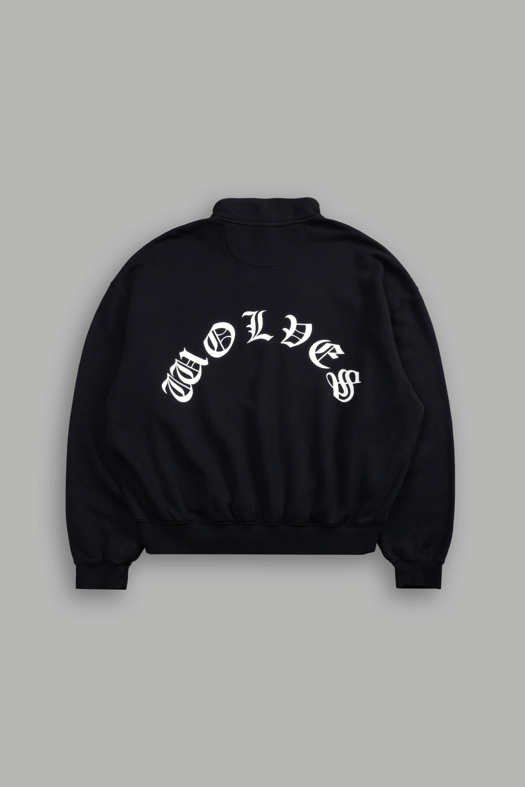 La Wolves V2 Duke 1/4 Zip Mock Neck in Black - Image 3