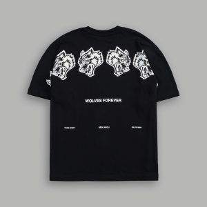 Wolves Have Your Back Premium Oversized Tee in Black