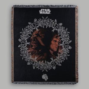 Rise To Darkness Tapestry Blanket in Black