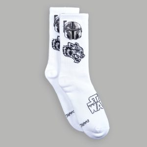 Big Wolf Boba Fett Classic Socks in White