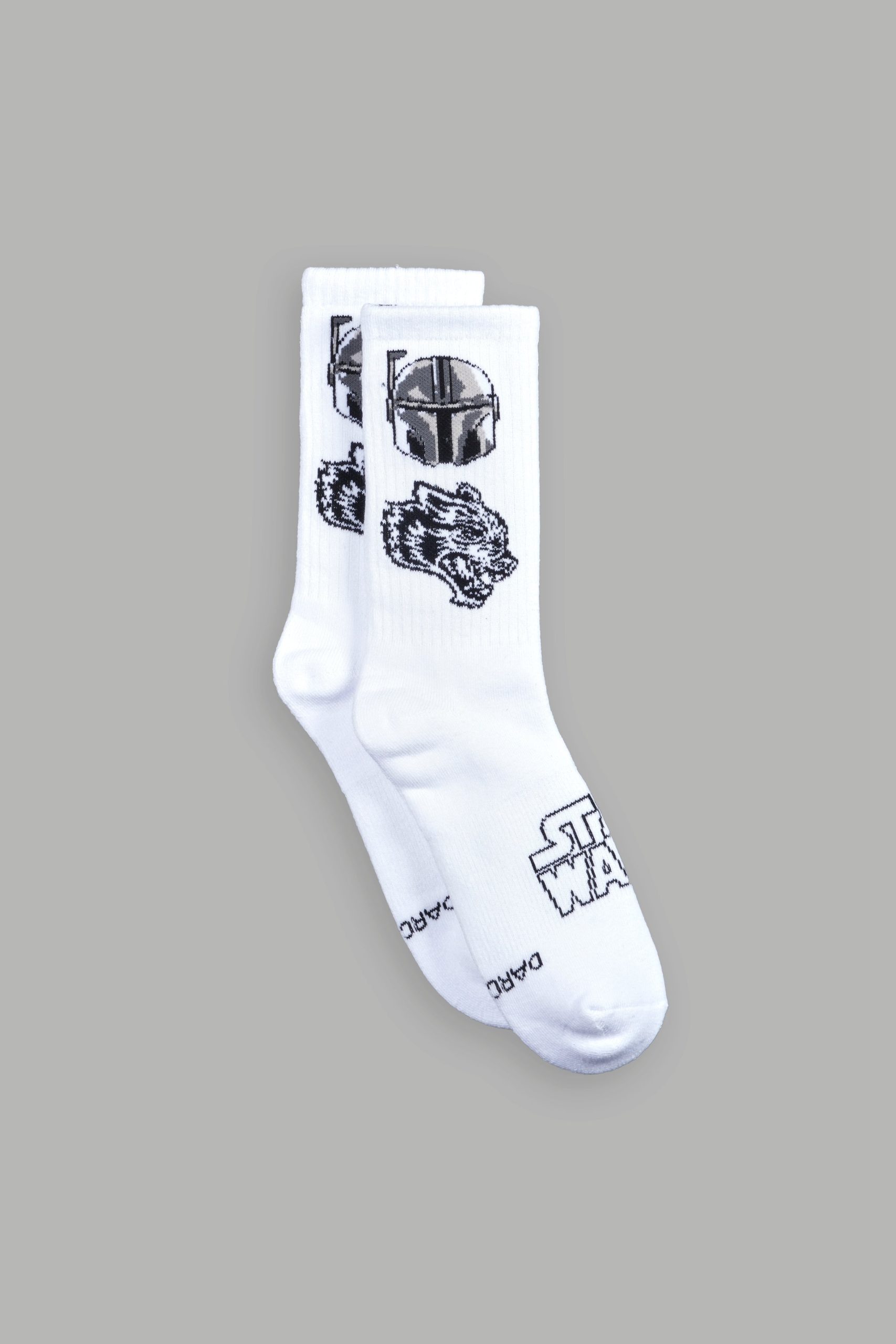 Big Wolf Boba Fett Classic Socks in White