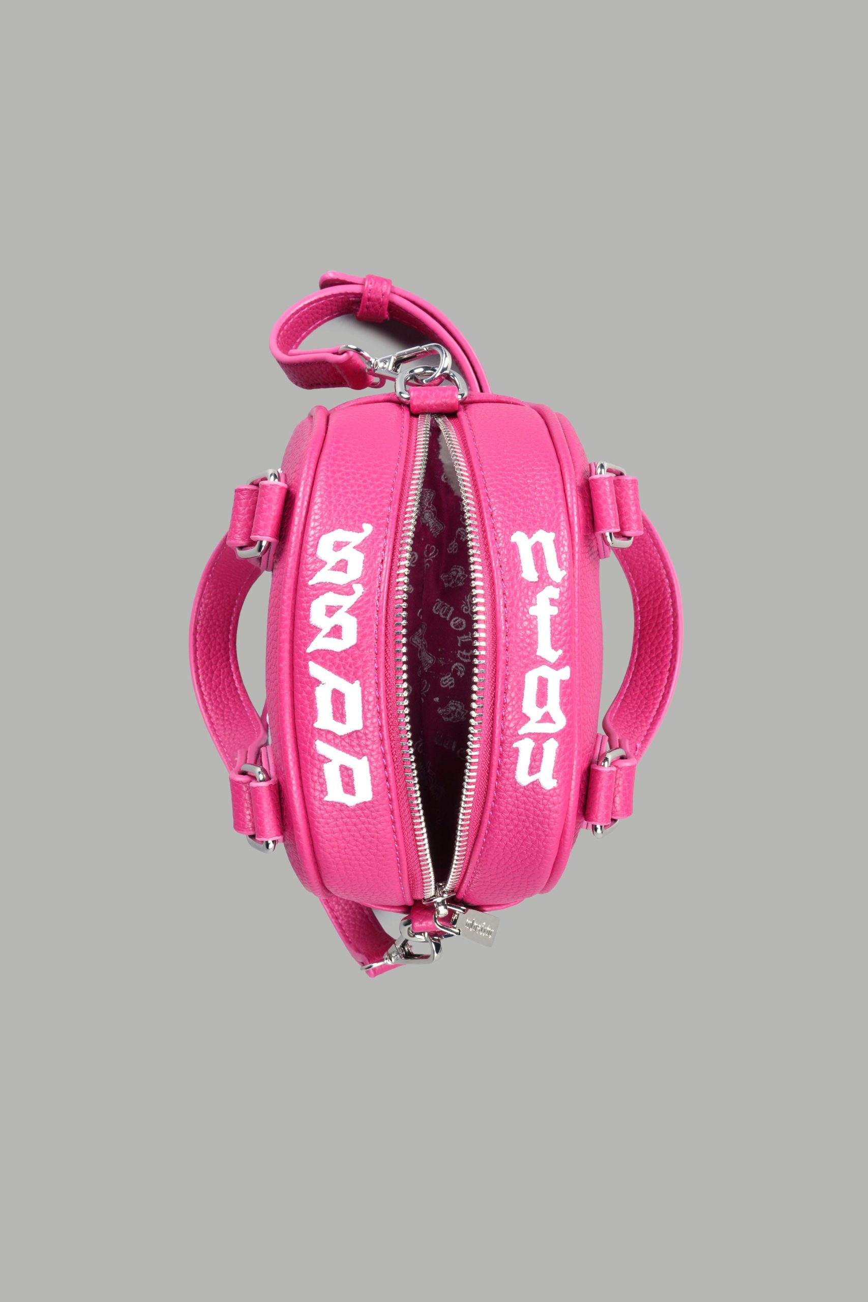 DSVD Collab VD Leather Mini Bowler in Mauve/Pink - Image 5