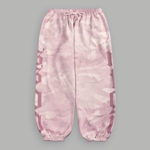 Our Mantra Unisex Lounger Sweat Pants in Blush Vintage Woodland Camo