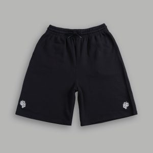 Dual Oversized Osiris Sweat Shorts in Black