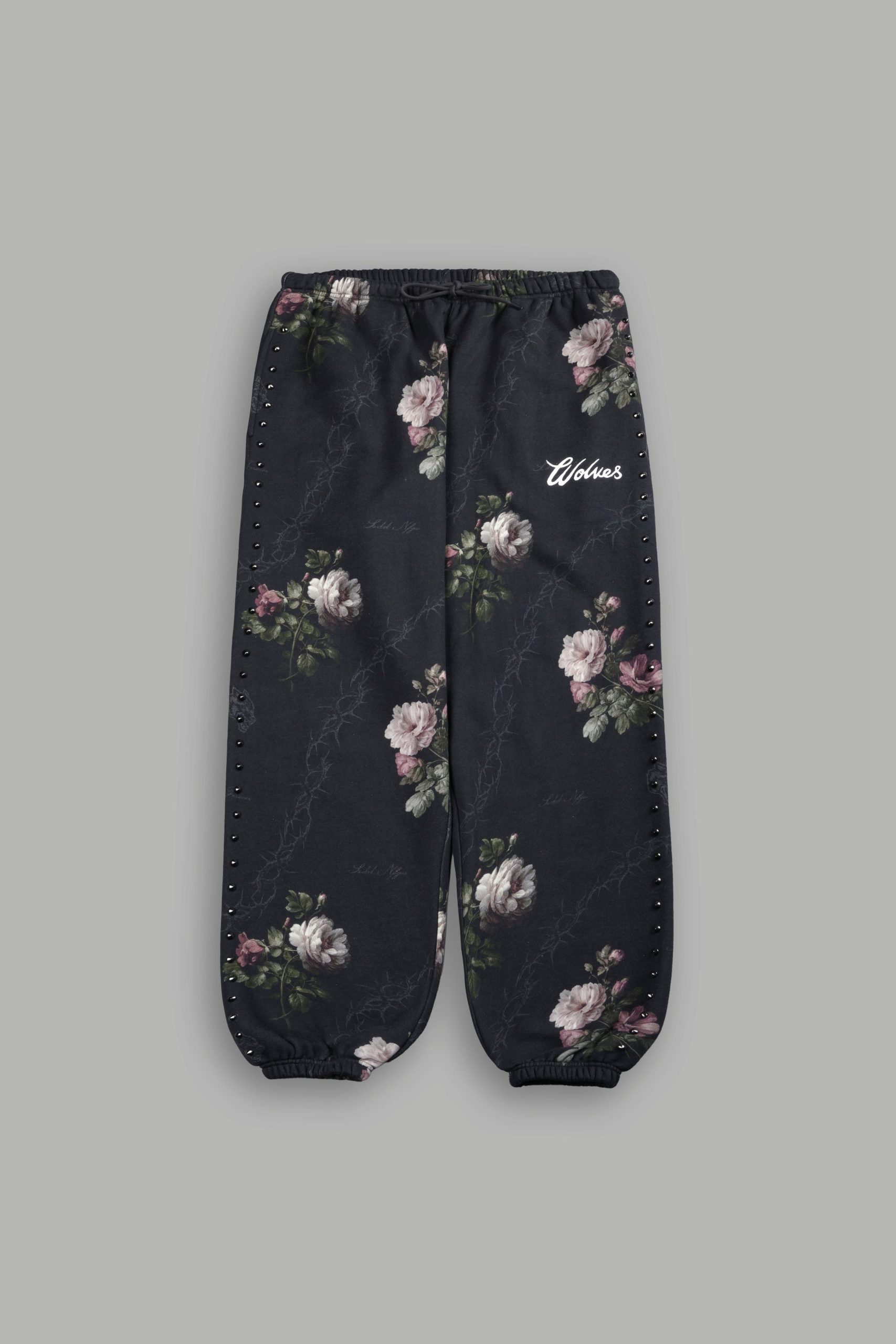 Rose Thorn Lightweight Lounger Sweat Pants in Black Rose Thorn - Image 7