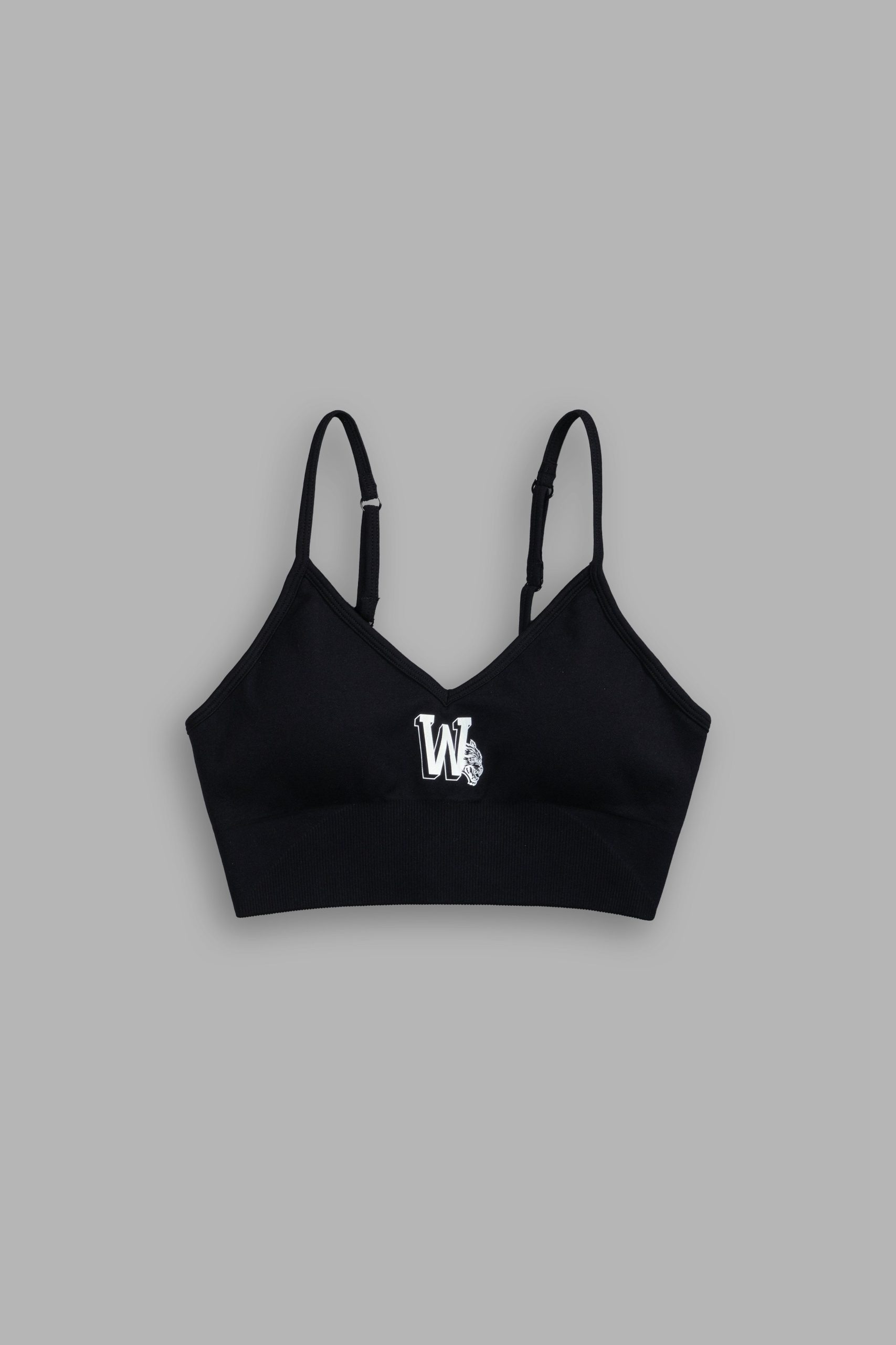 Our Stamp Everson Seamless Sports Bra in Black - Image 3