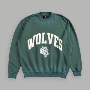 Loyalty London Unisex Crewneck in Hunter Green Driftwash