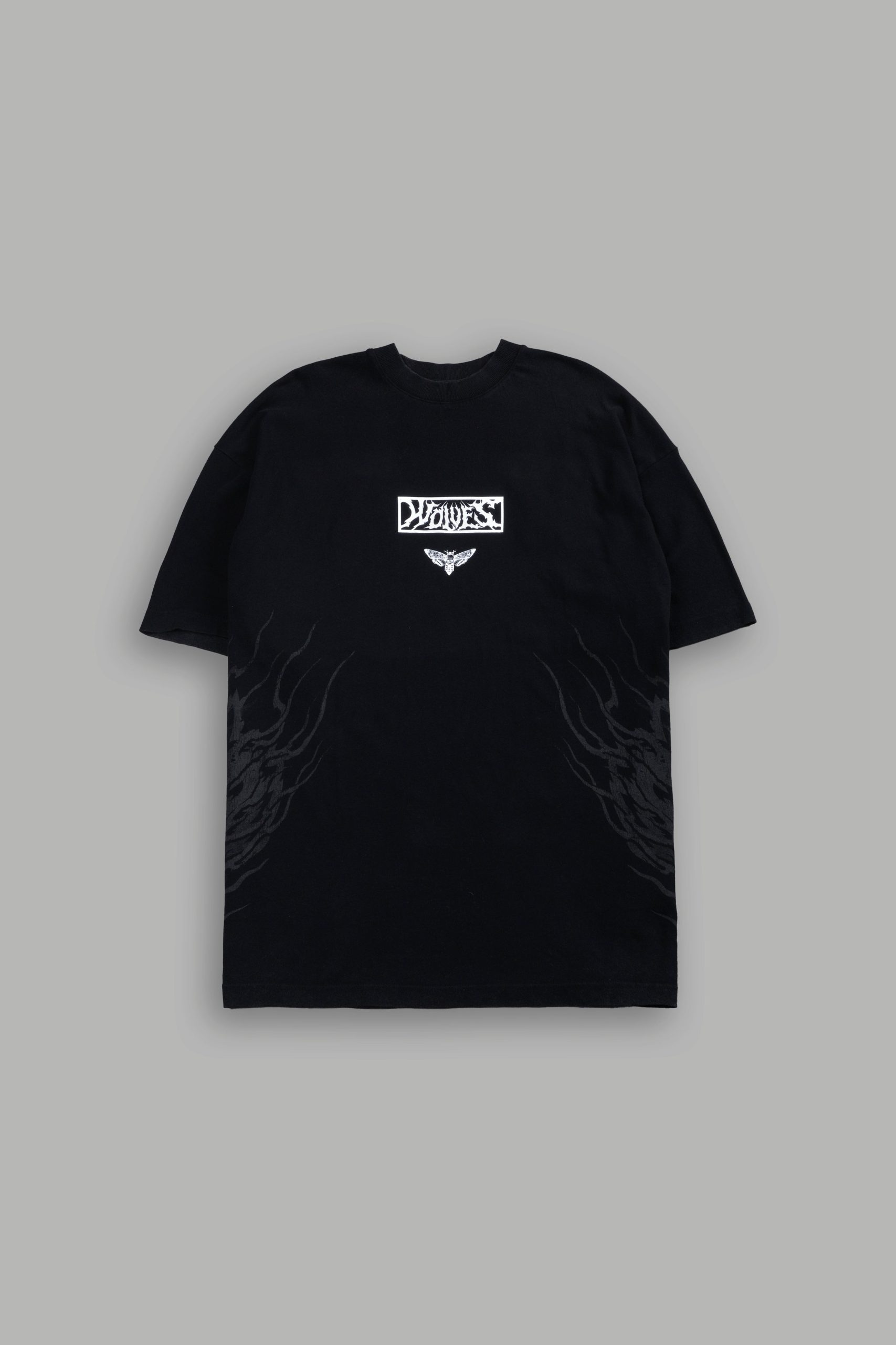 Death's-Head Premium Oversized Tee in Black - Image 3