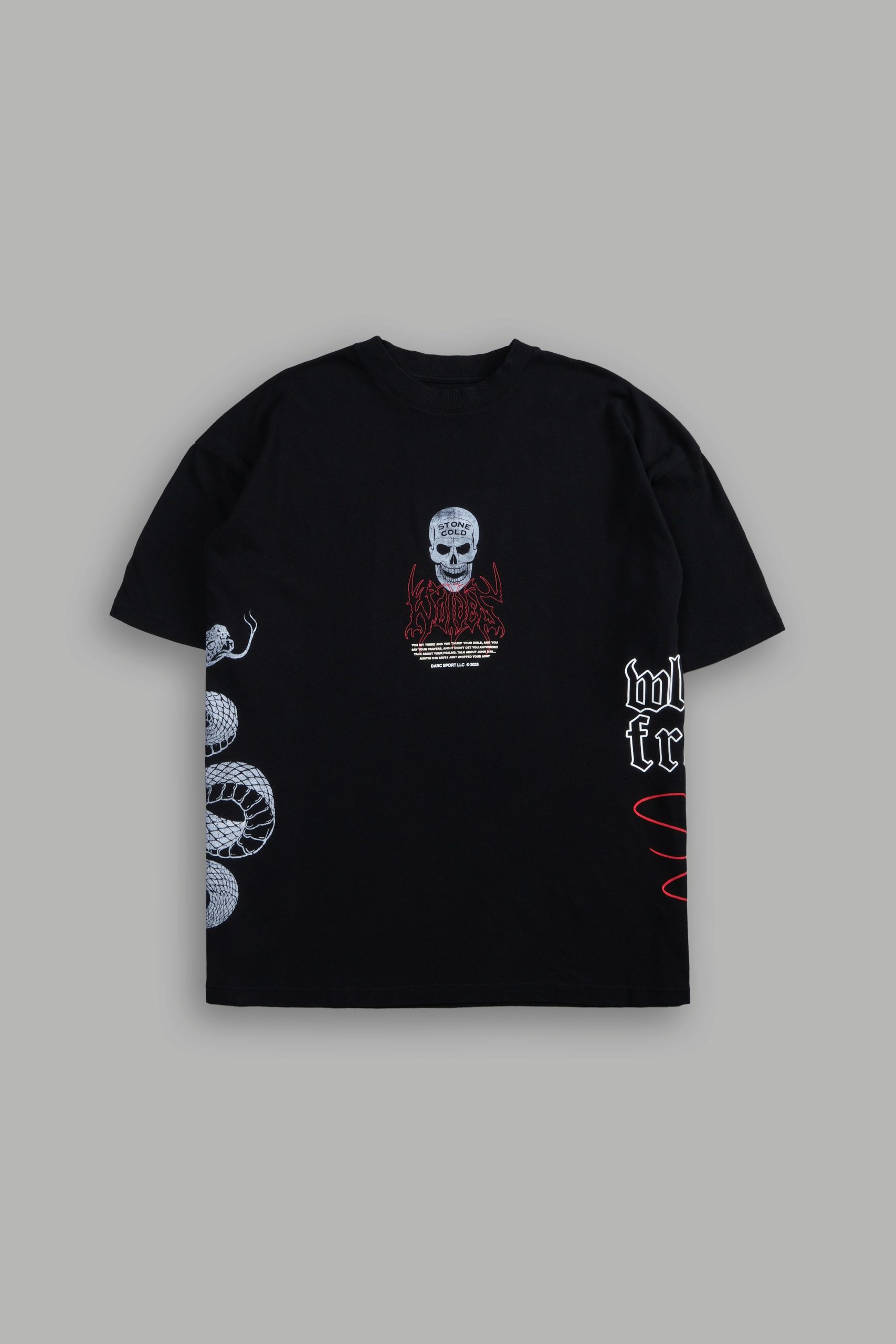 Austin 3:16 Premium Oversized Tee in Black - Image 3