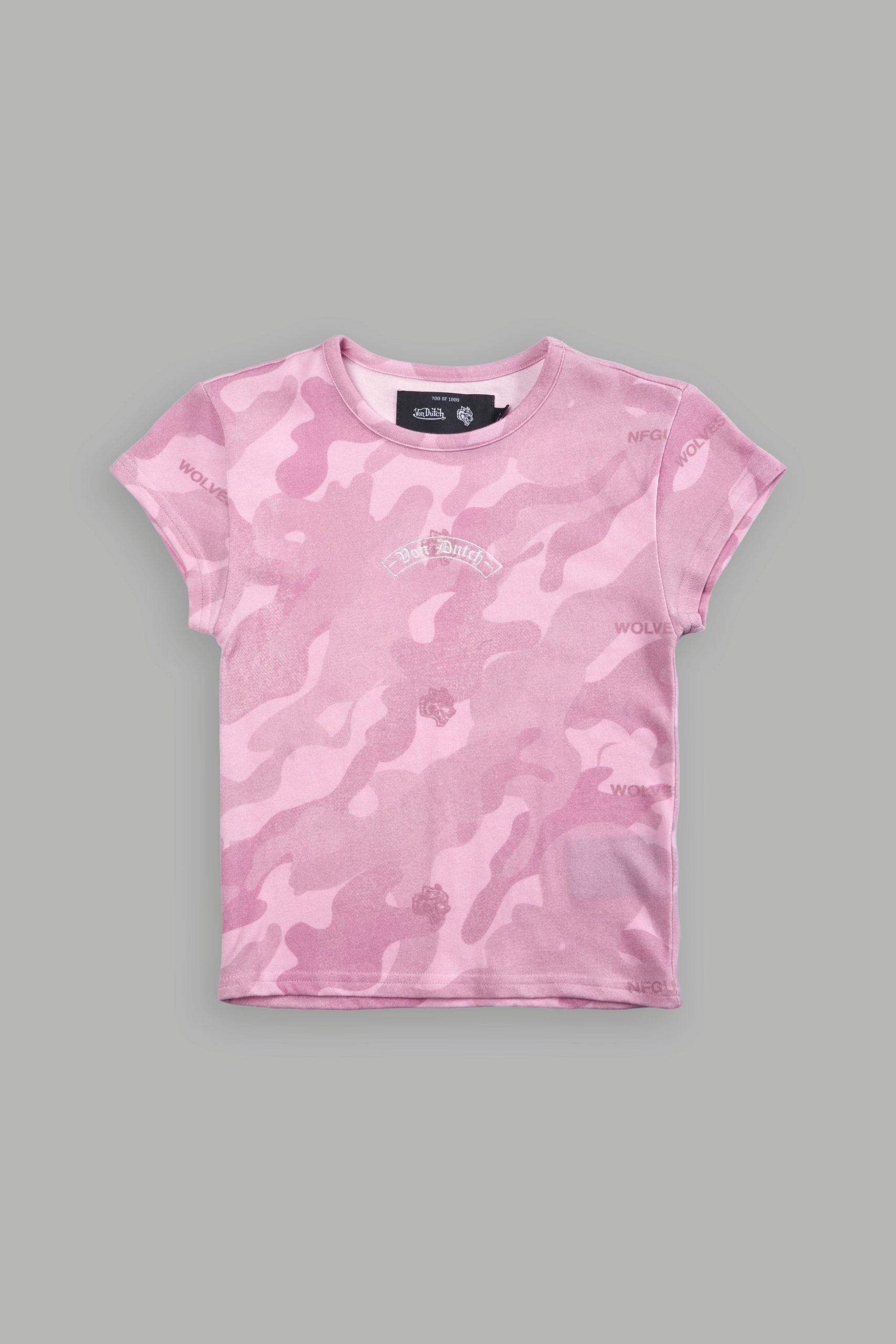 Darc Covenant Baby Tee in DSVD Bubblegum Camo - Image 6