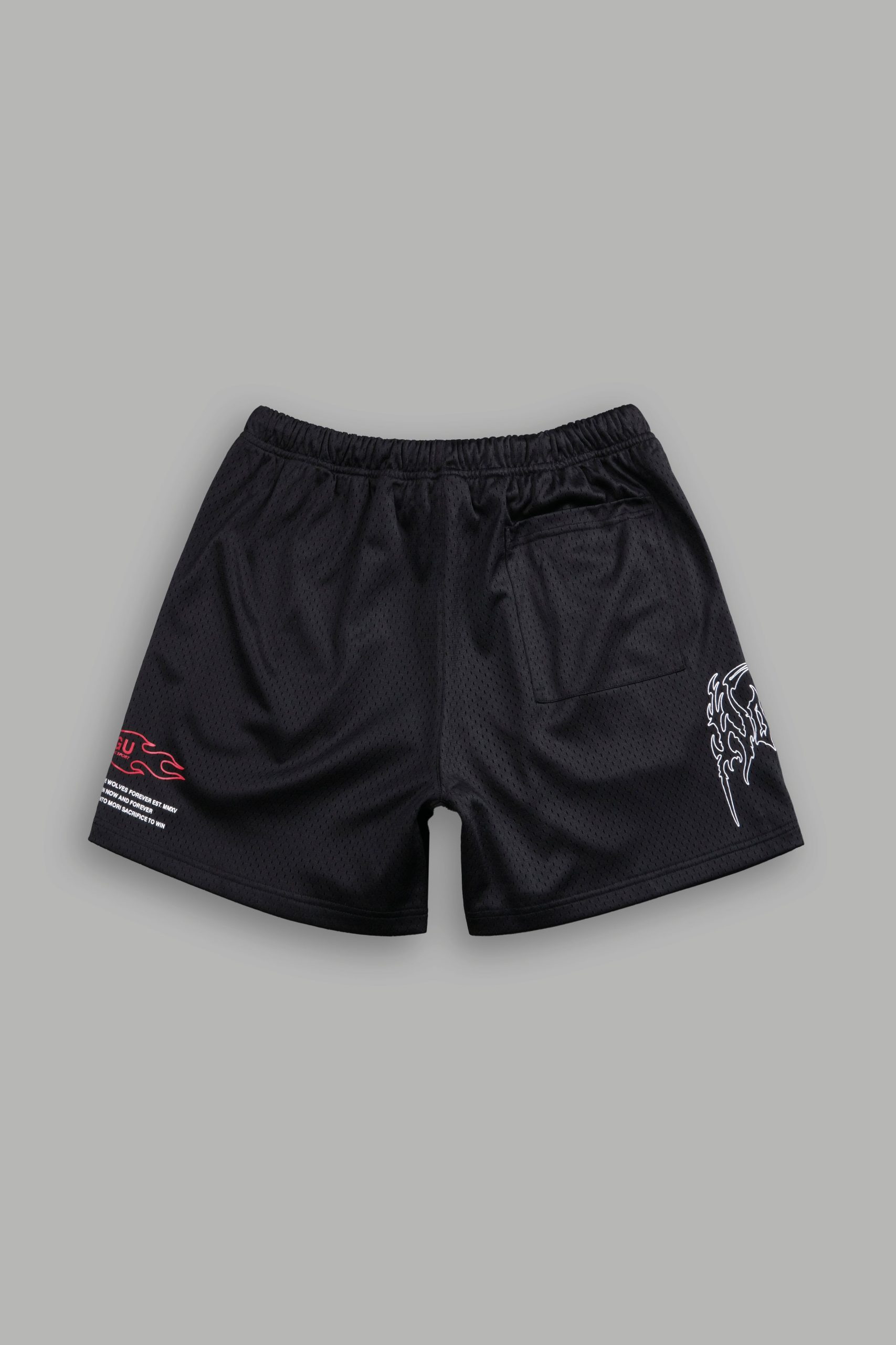 Shadow Hesh Mesh Shorts in Black - Image 3
