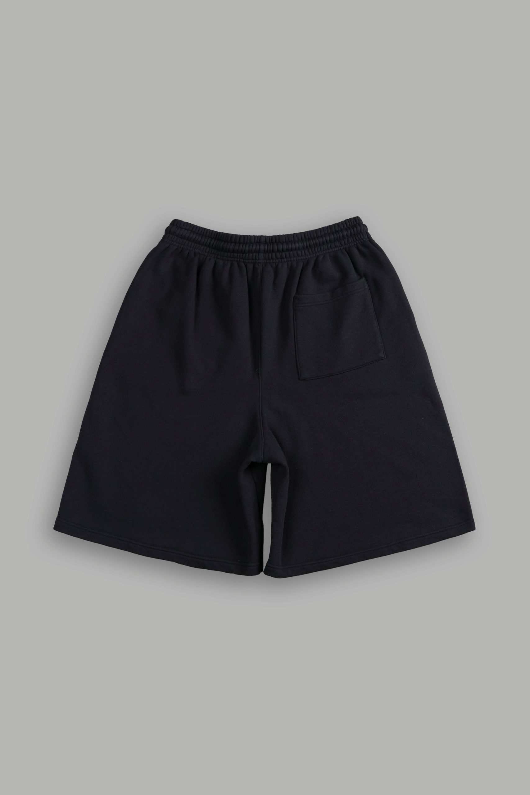 Dual Oversized Osiris Sweat Shorts in Black - Image 3