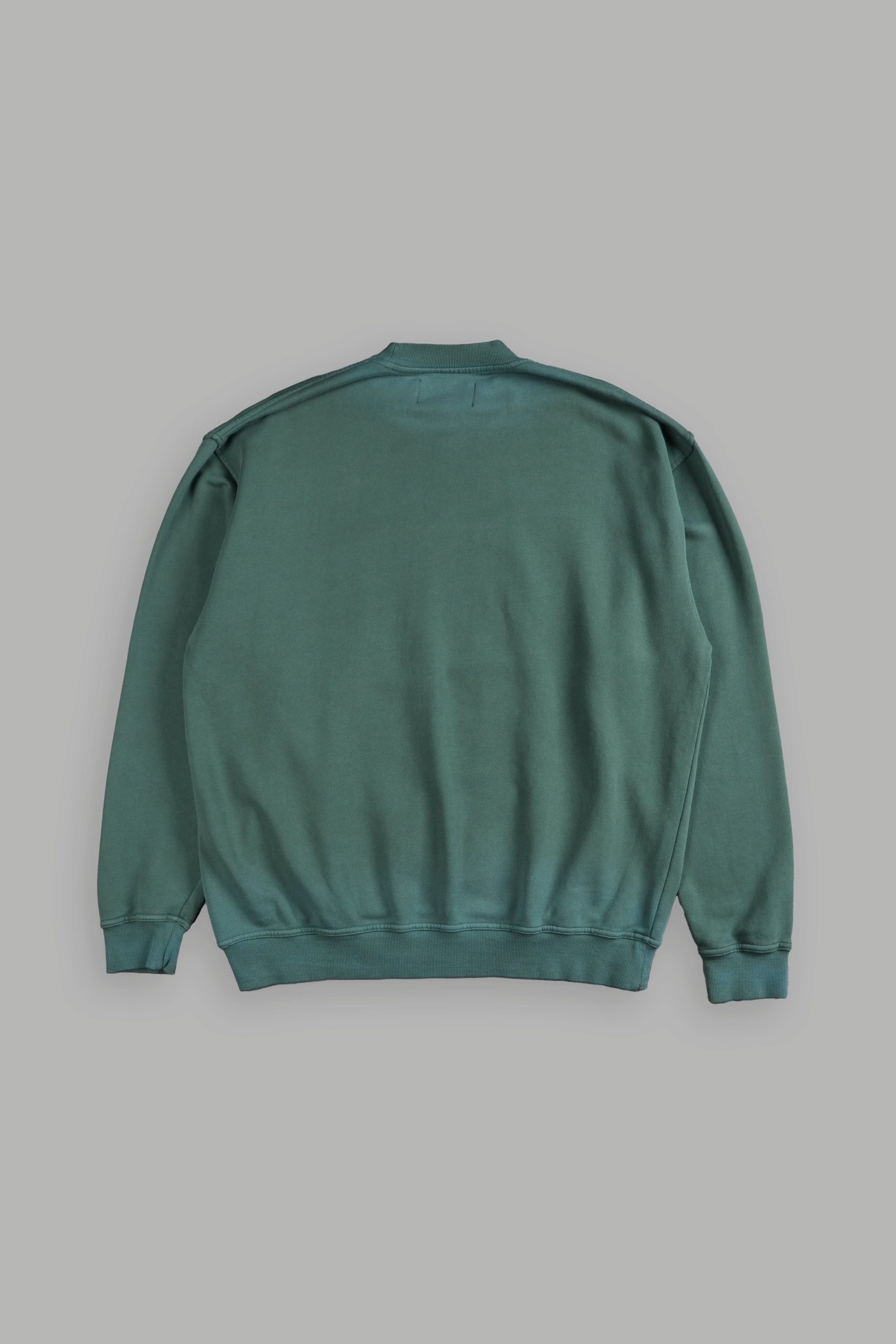 Loyalty London Unisex Crewneck in Hunter Green Driftwash - Image 3